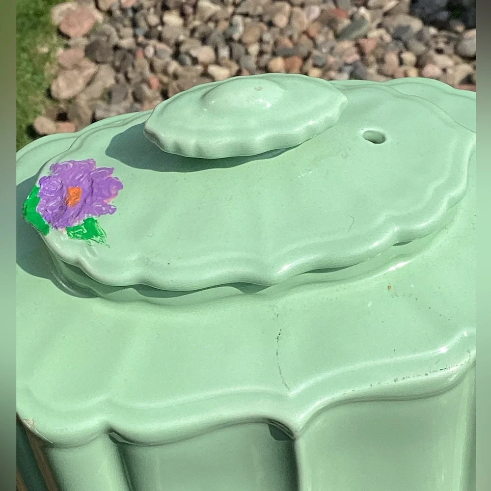 🫖 SEAMIST GREEN HALL VINTAGE TEAPOT SWEET Lil